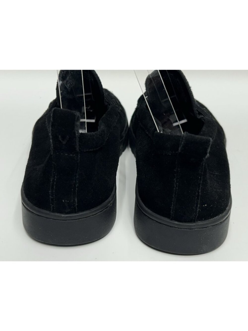 Vionic Uptown Penny Loafers Black Women 8.5 Suede Orthotic Lug Sole Flats Preppy - Picture 5 of 9